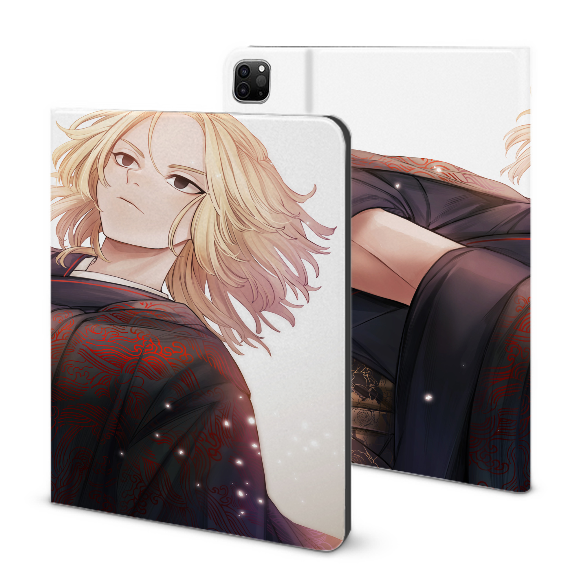 （画像用） 東京リベンジャーズ Tokyo Revengers IPad ケース ブック型 PUレザー TPU 耐衝撃 軽量 薄型 ペン収納なし 全面保護 IPad 各モデル対応